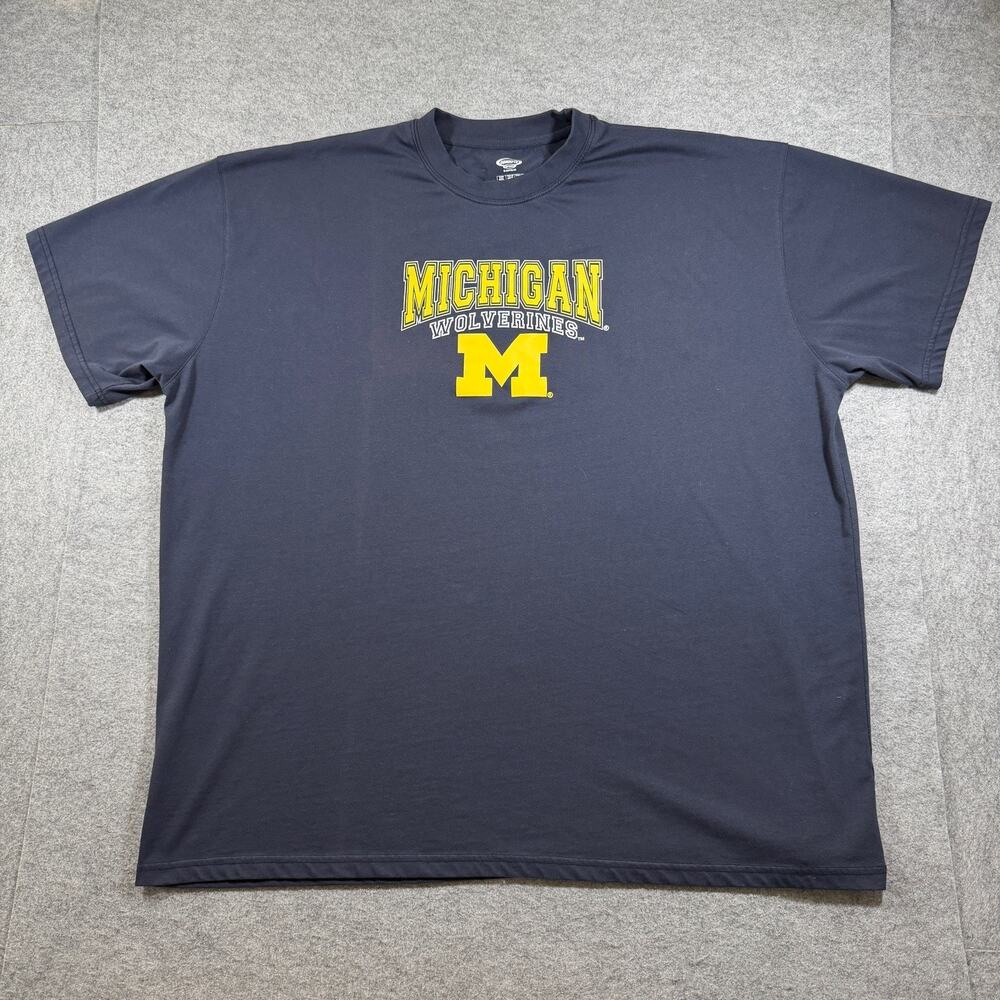 Concepts Sport Michigan Wolverines T Shirt Mens 4XL Navy Block M Graphic Tee